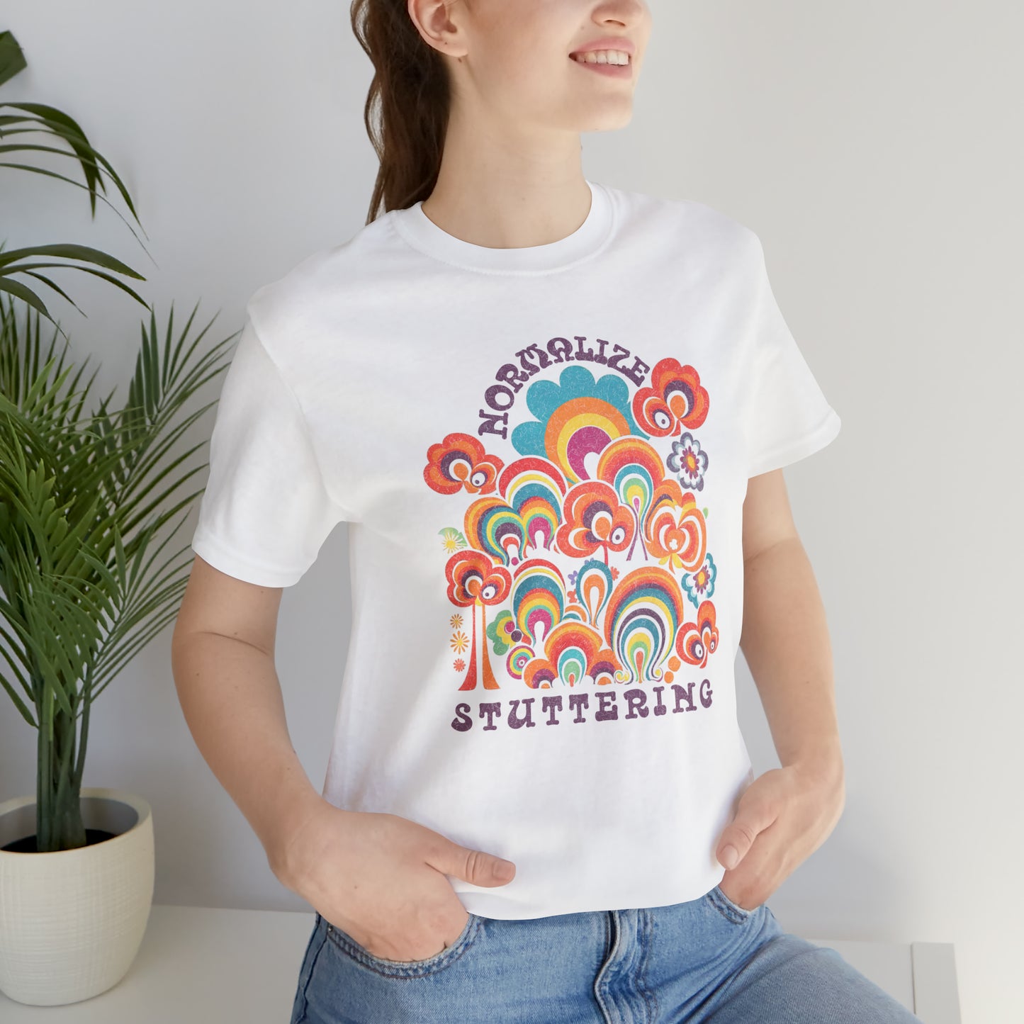 Normalize Stuttering 70s Groovy T-shirt