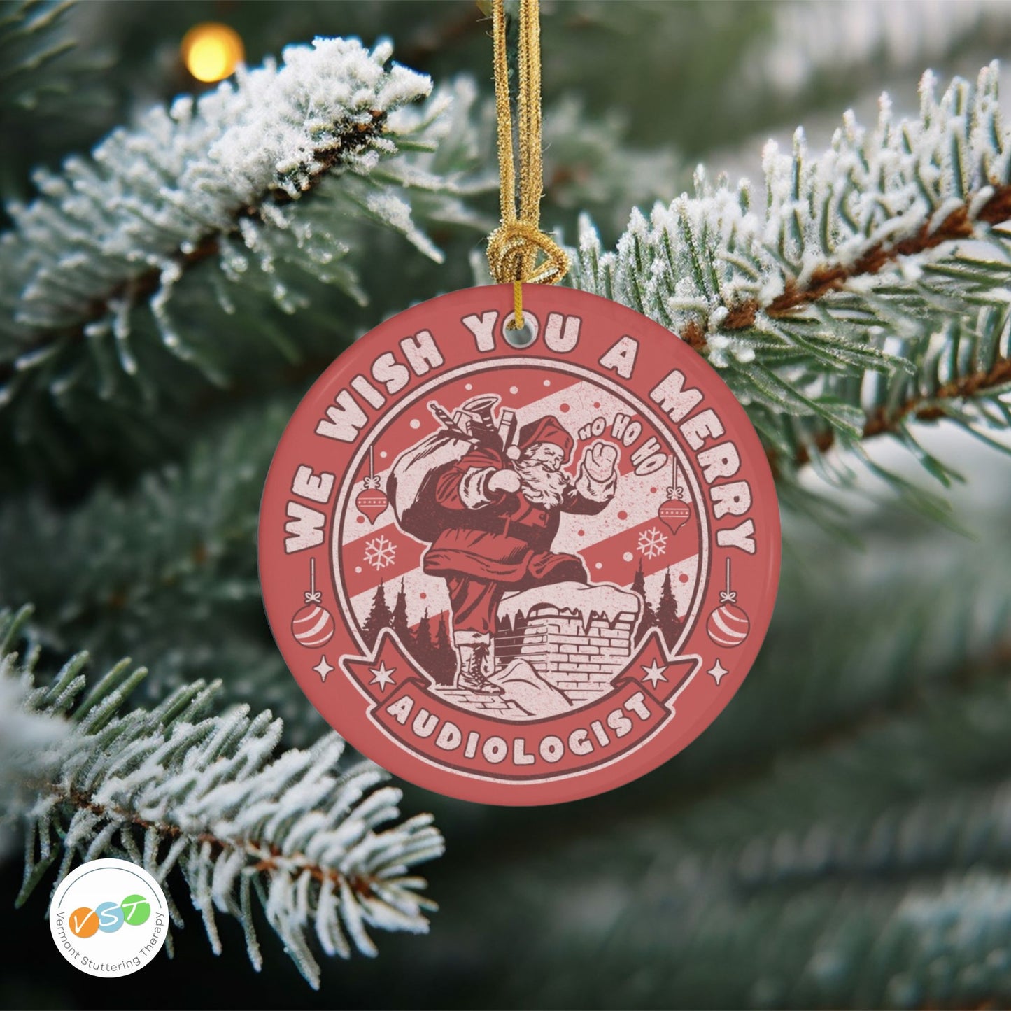 We Wish You a Merry Audiologist Christmas Ornament