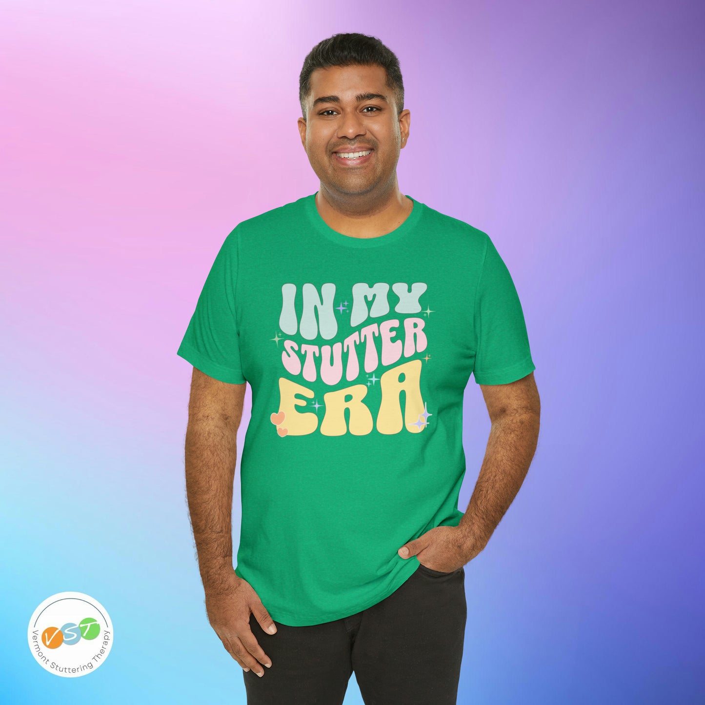 In My Stutter Era Pastel Retro T-shirt