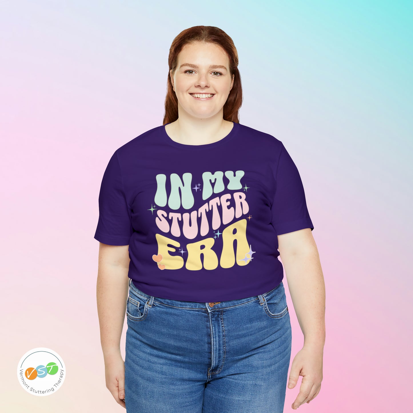 In My Stutter Era Pastel Retro T-shirt
