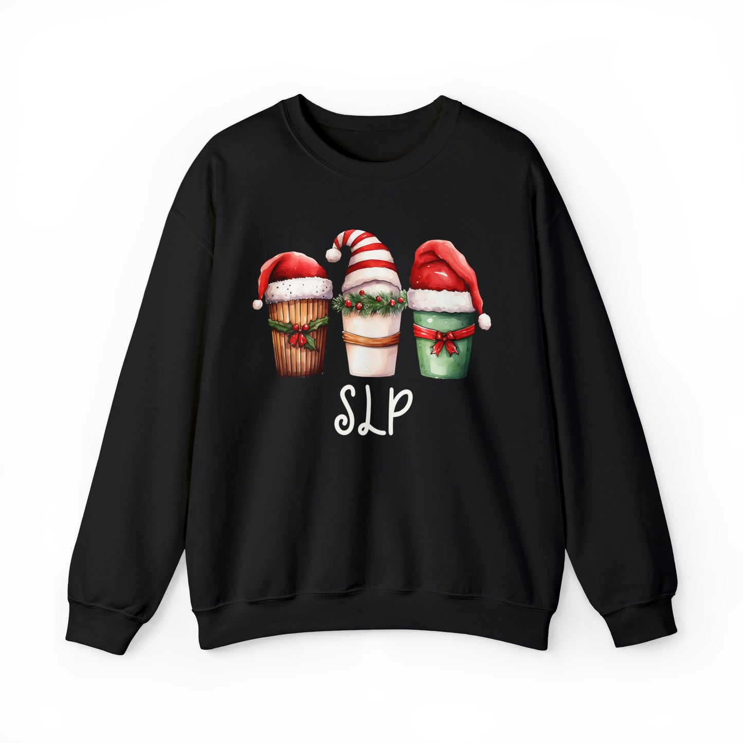 Cute SLP Christmas Coffee Santa Hat Sweatshirt