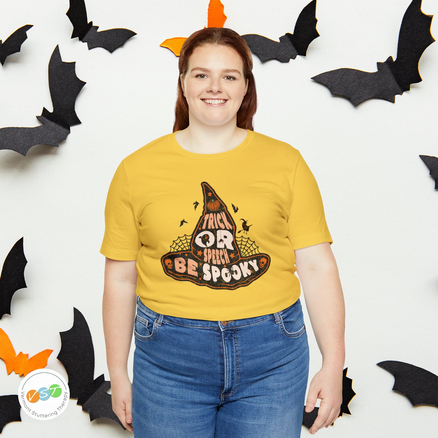 Trick or Speech Witch Hat SLP SLPA Halloween Shirt