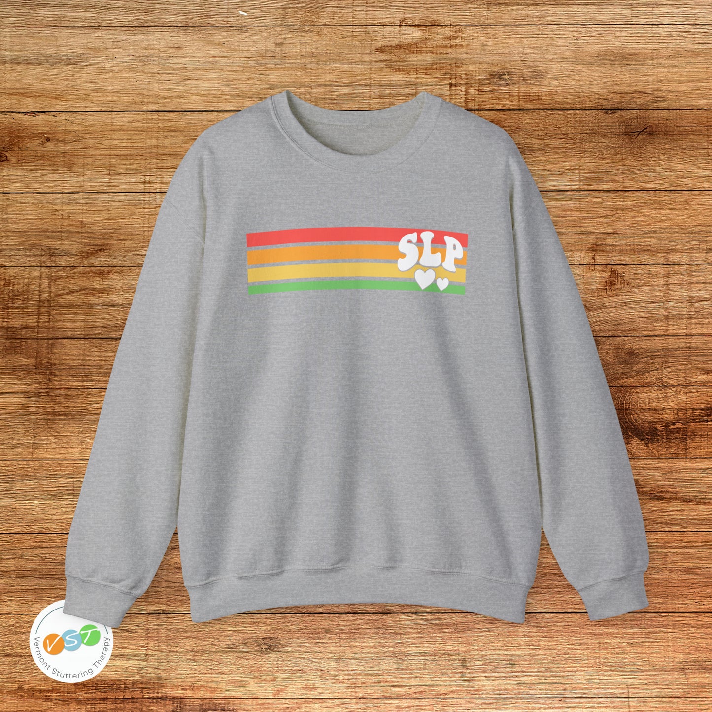 Retro Stripe SLP Hearts Sweatshirt