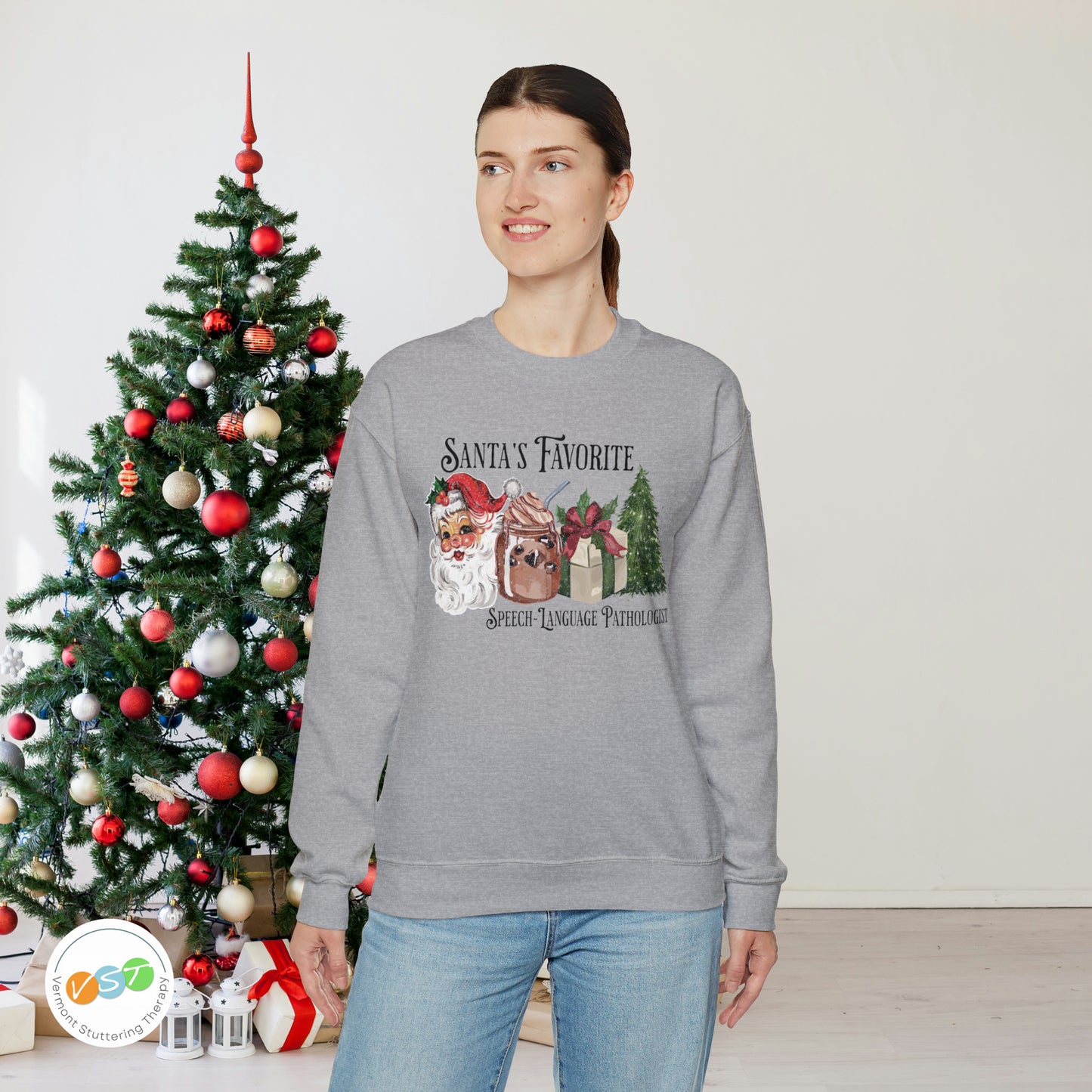 Santa's Favorite SLP Vintage Christmas Sweatshirt
