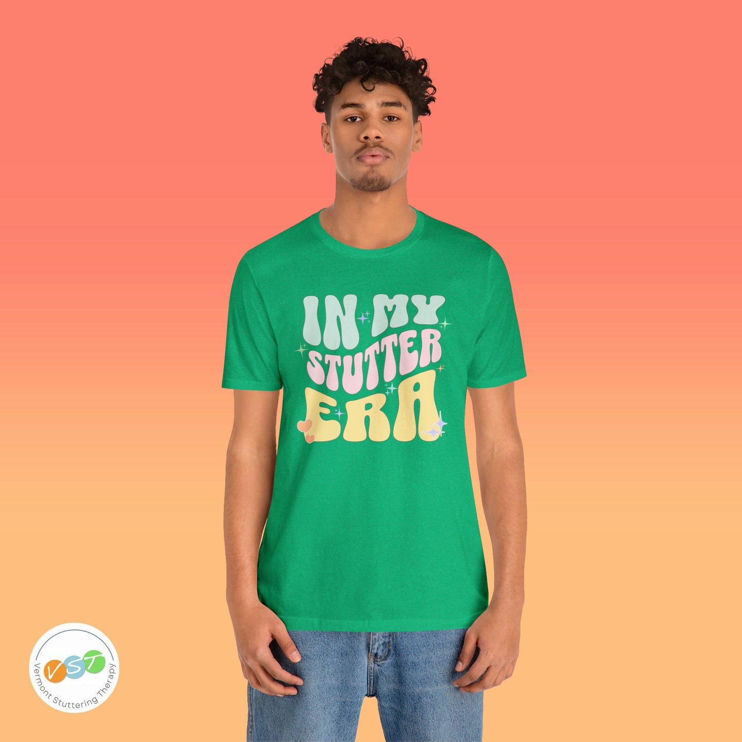 In My Stutter Era Pastel Retro T-shirt