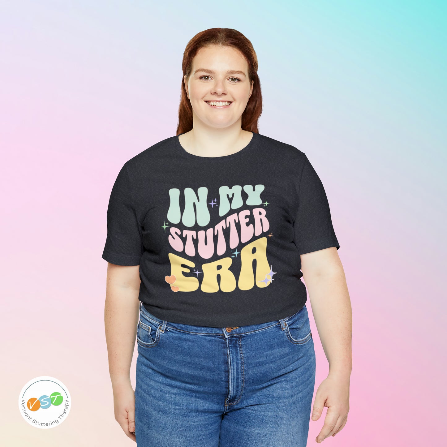 In My Stutter Era Pastel Retro T-shirt