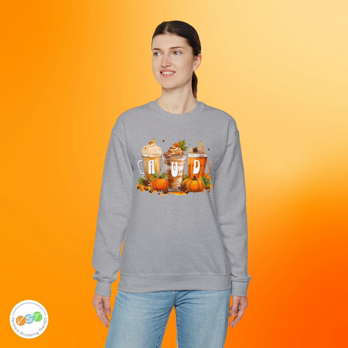 AUD Fall Pumpkin Latte Coffee Sweatshirt Gift