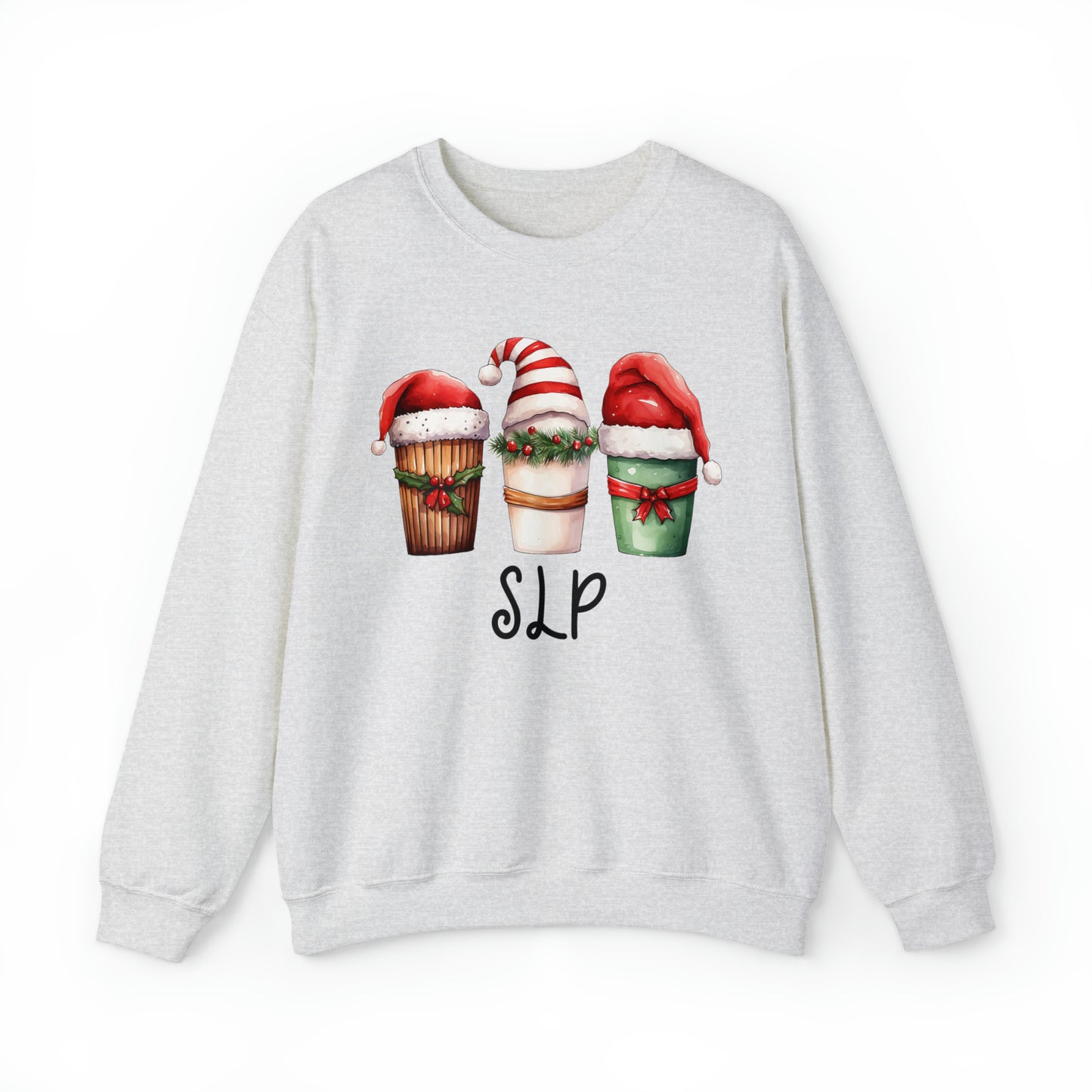 Cute SLP Christmas Coffee Santa Hat Sweatshirt