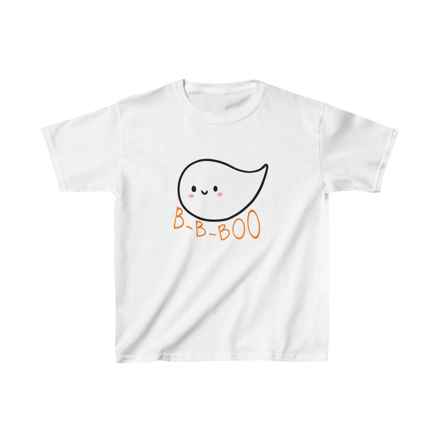 Kids Stuttering Ghost Halloween B-B-Boo T-shirt for Child Who Stutters