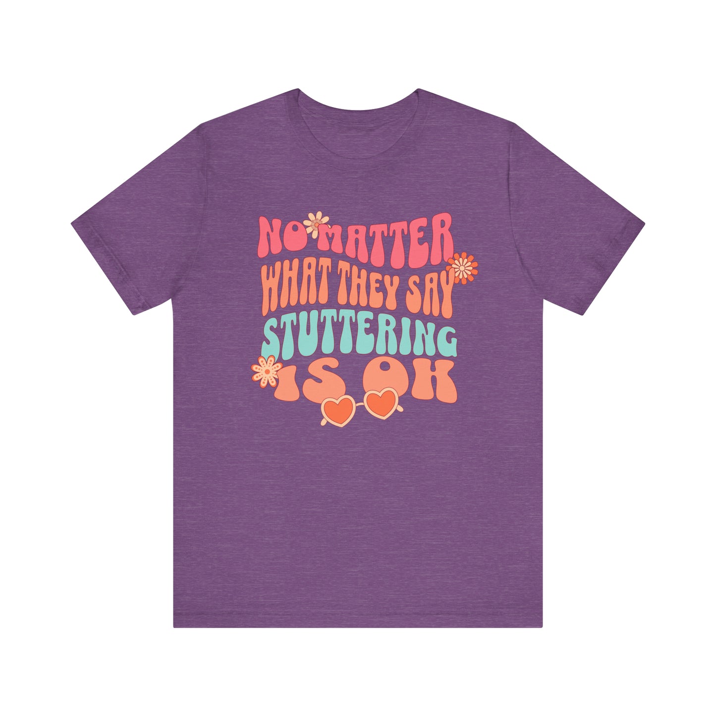 No Matter What They Say Retro 70s Text Stutter Shirt