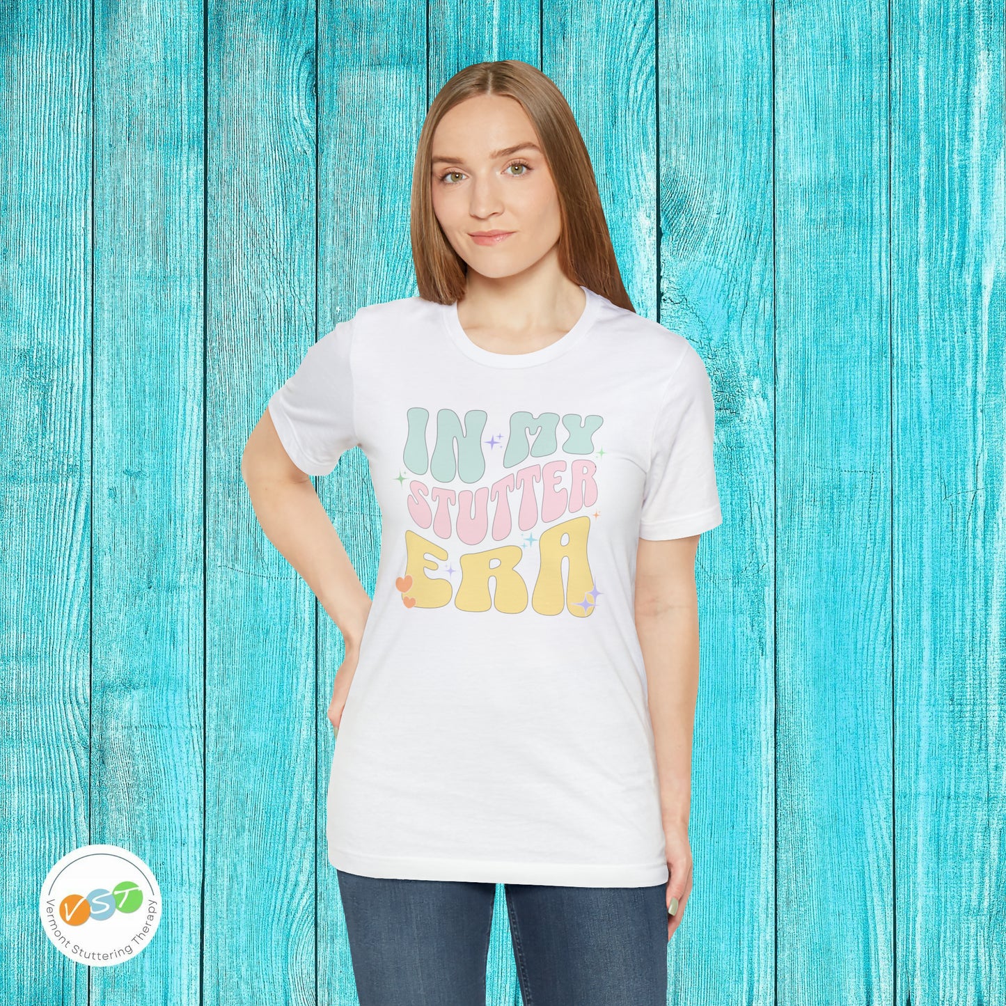 In My Stutter Era Pastel Retro T-shirt