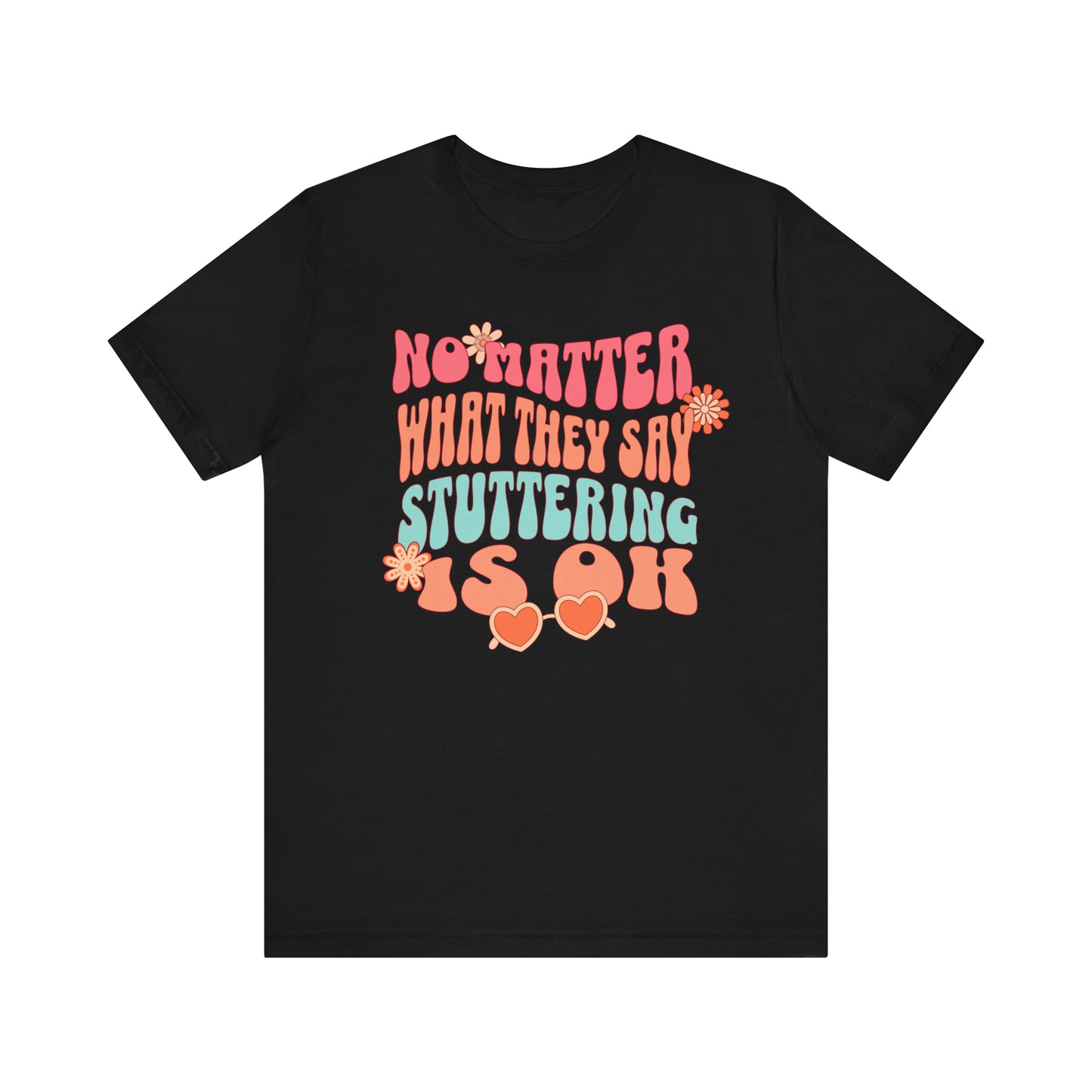 No Matter What They Say Retro 70s Text Stutter Shirt