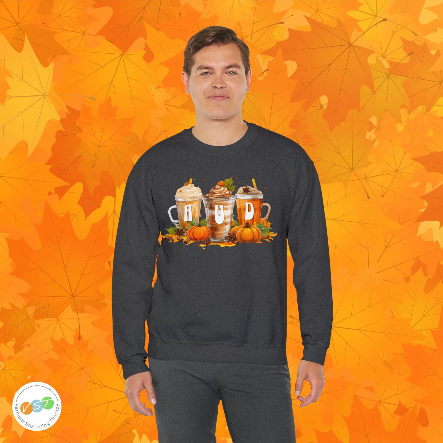 AUD Fall Pumpkin Latte Coffee Sweatshirt Gift