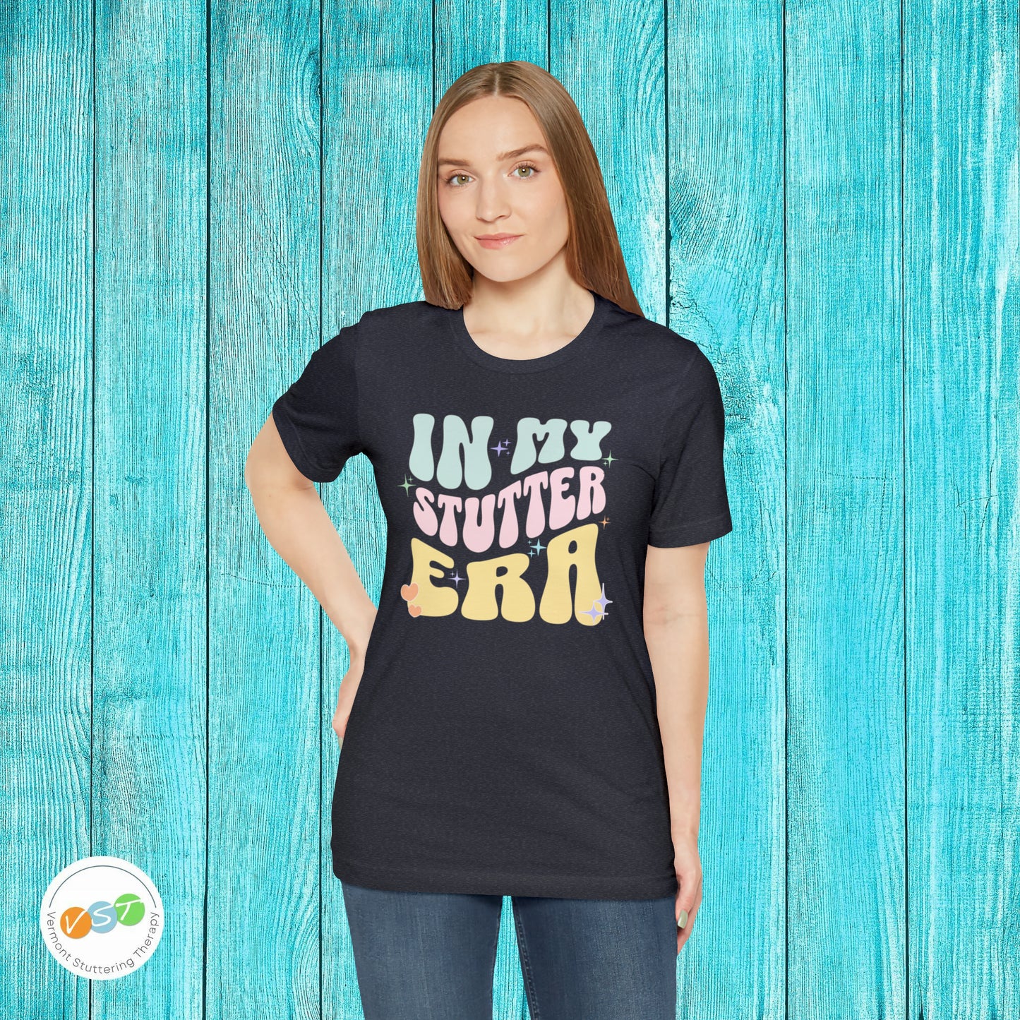 In My Stutter Era Pastel Retro T-shirt
