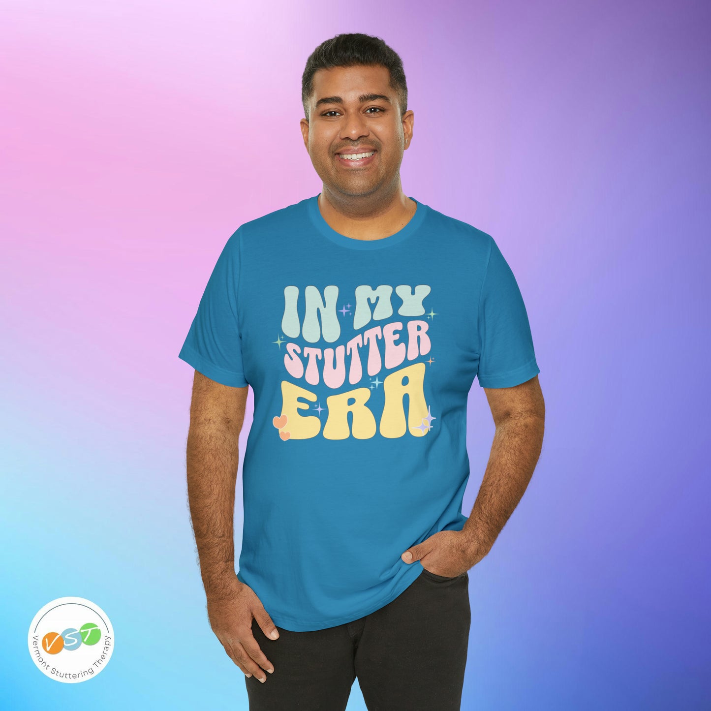 In My Stutter Era Pastel Retro T-shirt