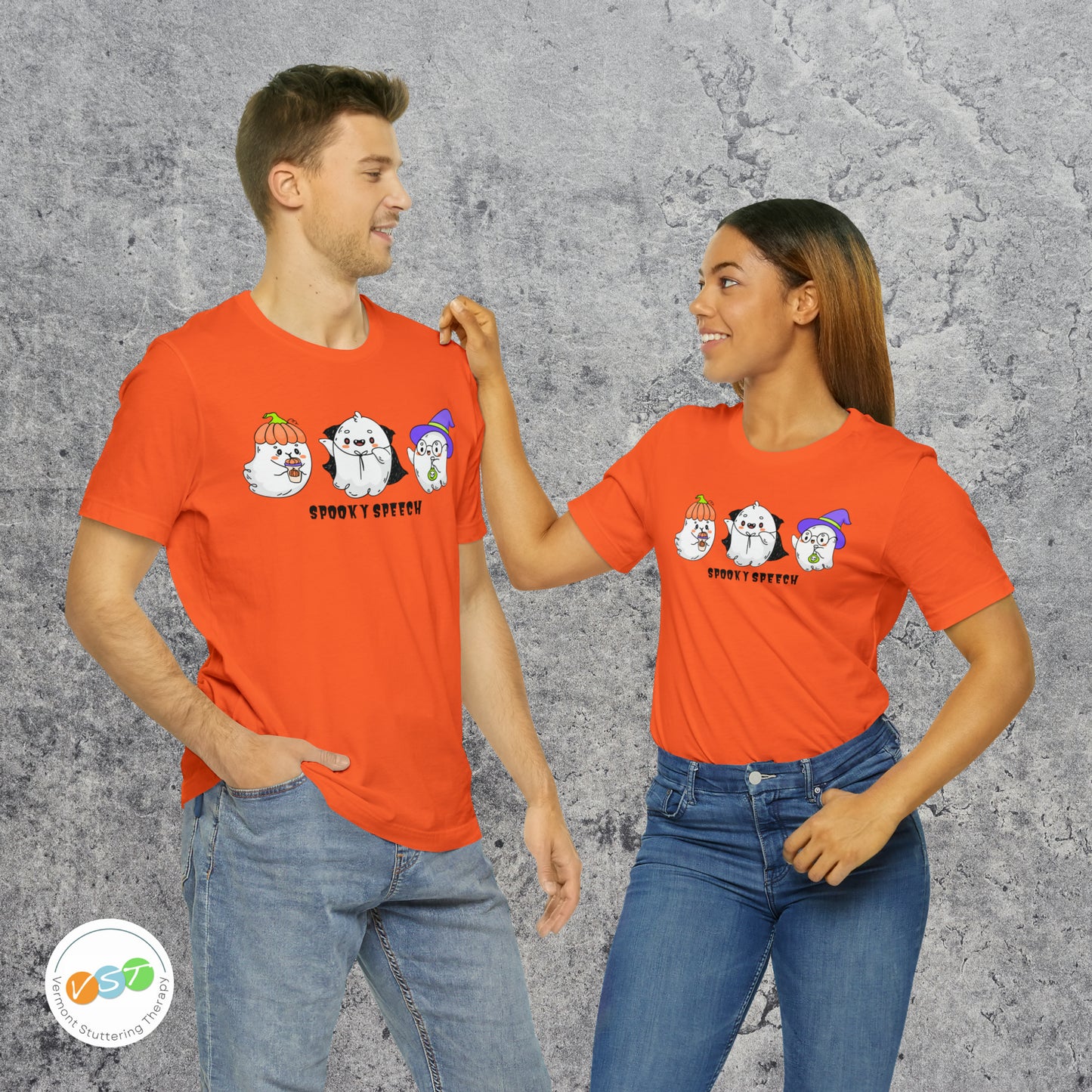 Spooky Speech Cute Ghost Halloween T-shirt for SLP & SLPA