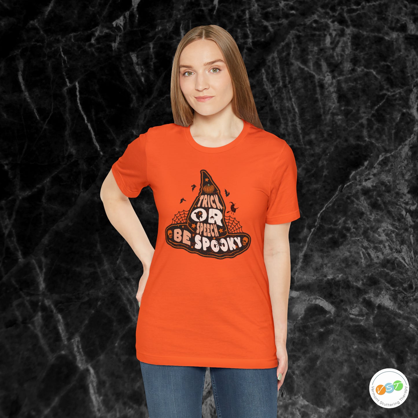 Trick or Speech Witch Hat SLP SLPA Halloween Shirt