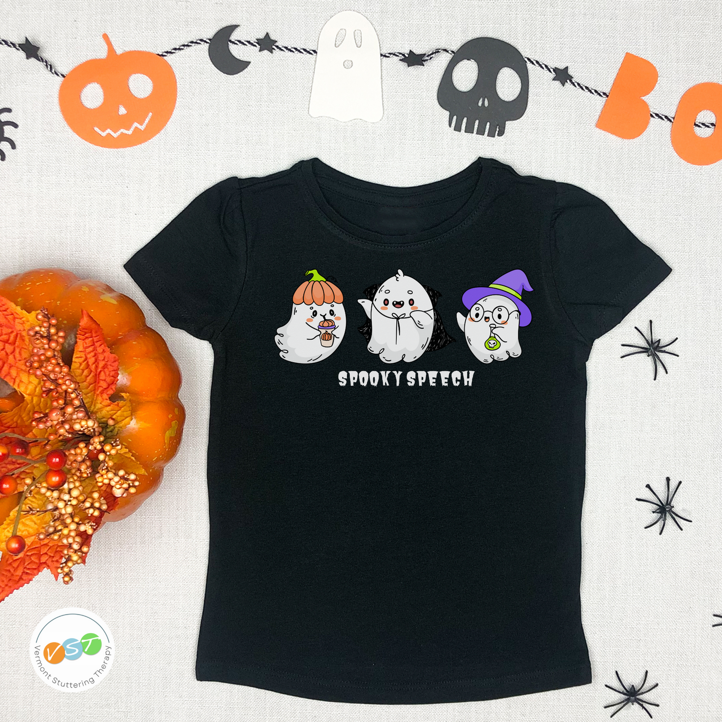 Spooky Speech Cute Ghost Halloween T-shirt for SLP & SLPA