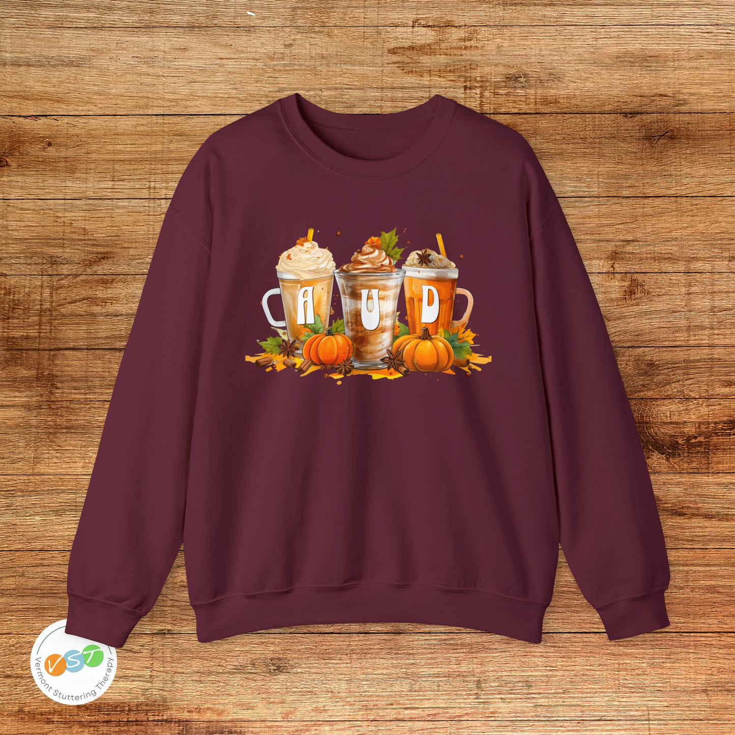 AUD Fall Pumpkin Latte Coffee Sweatshirt Gift
