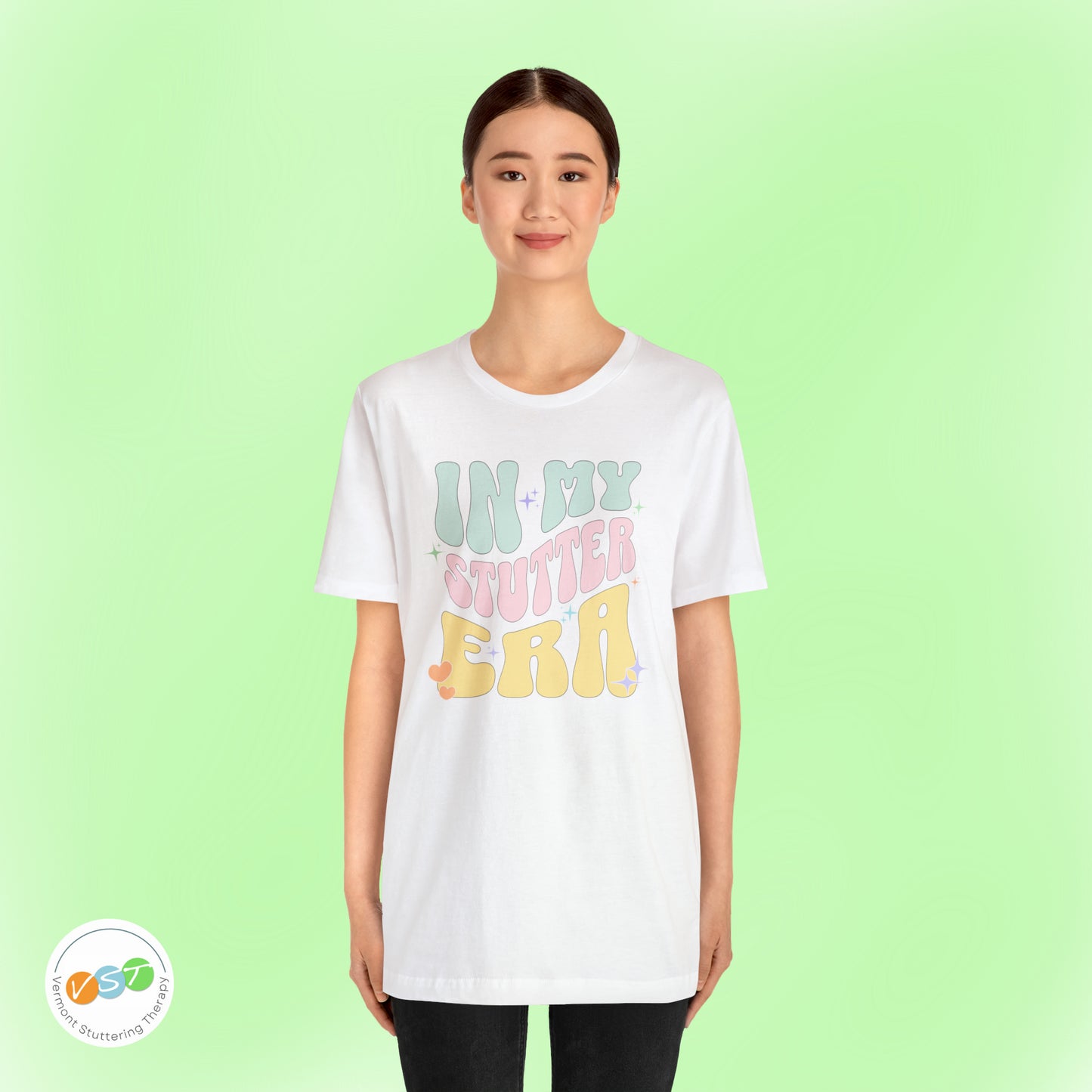 In My Stutter Era Pastel Retro T-shirt