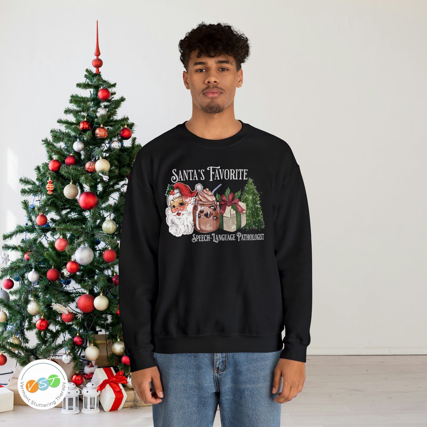 Santa's Favorite SLP Vintage Christmas Sweatshirt
