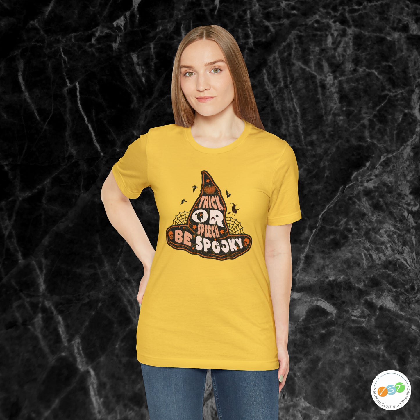 Trick or Speech Witch Hat SLP SLPA Halloween Shirt