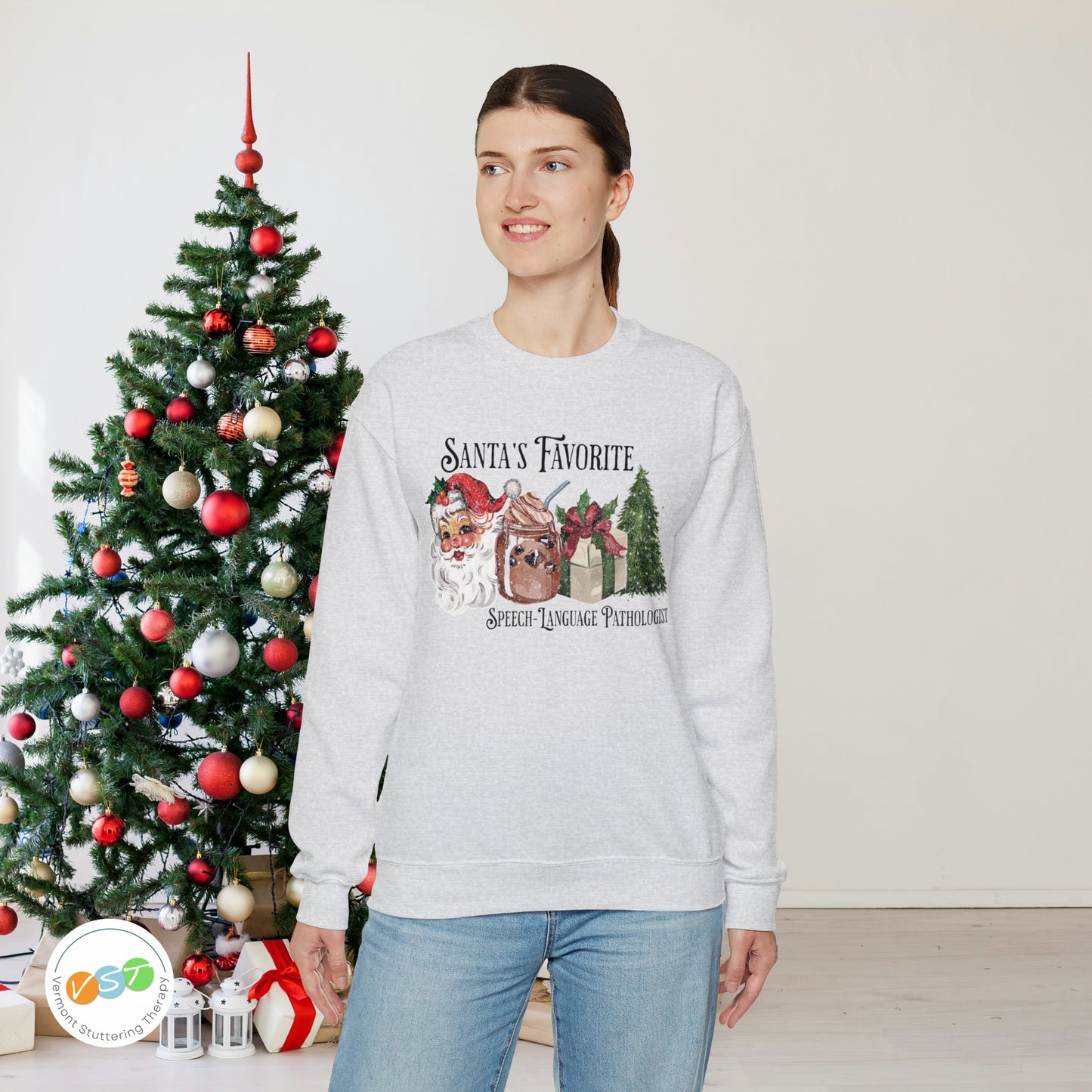 Santa's Favorite SLP Vintage Christmas Sweatshirt
