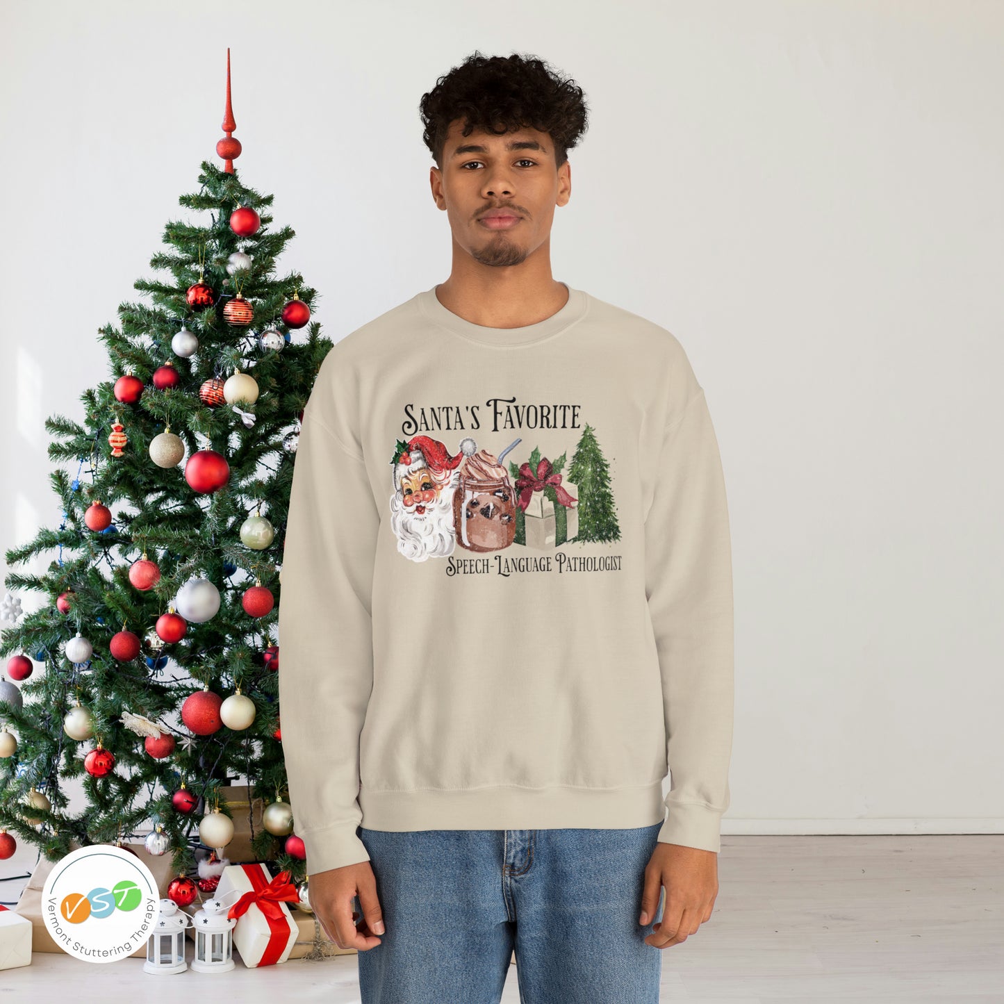 Santa's Favorite SLP Vintage Christmas Sweatshirt