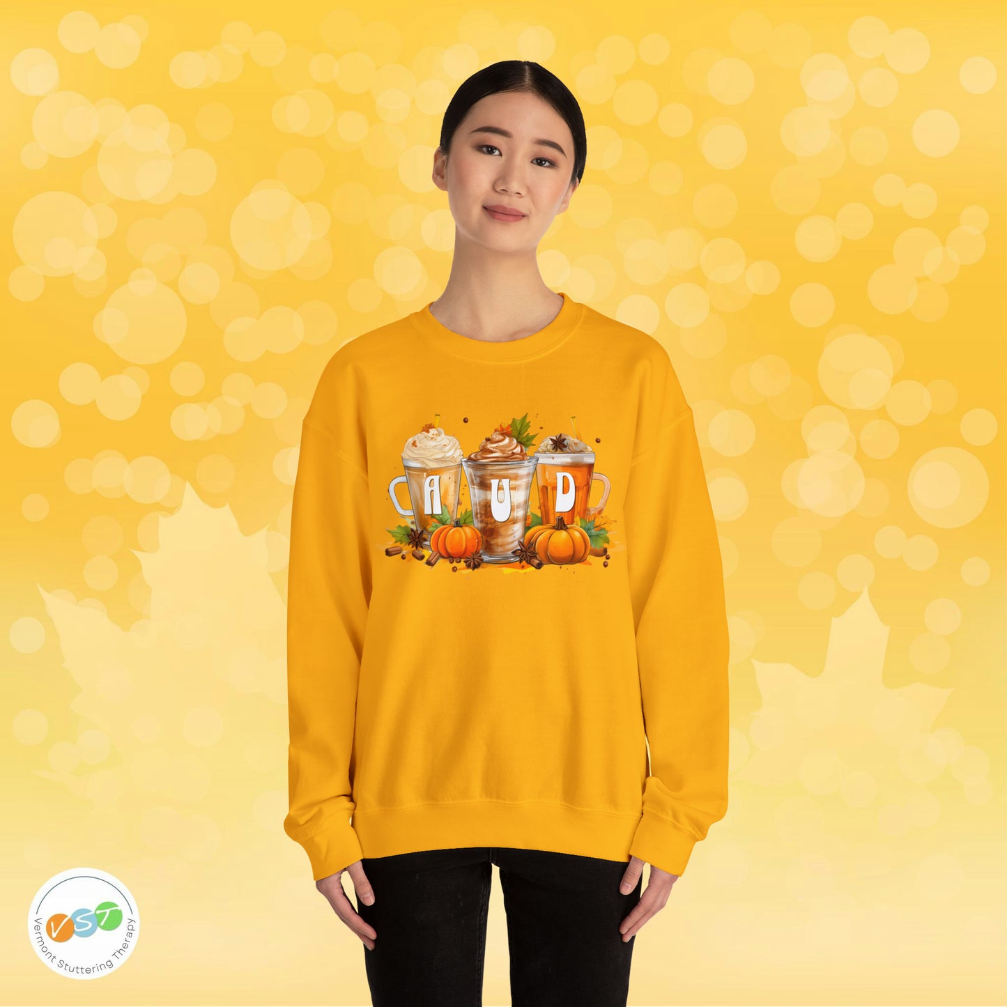AUD Fall Pumpkin Latte Coffee Sweatshirt Gift