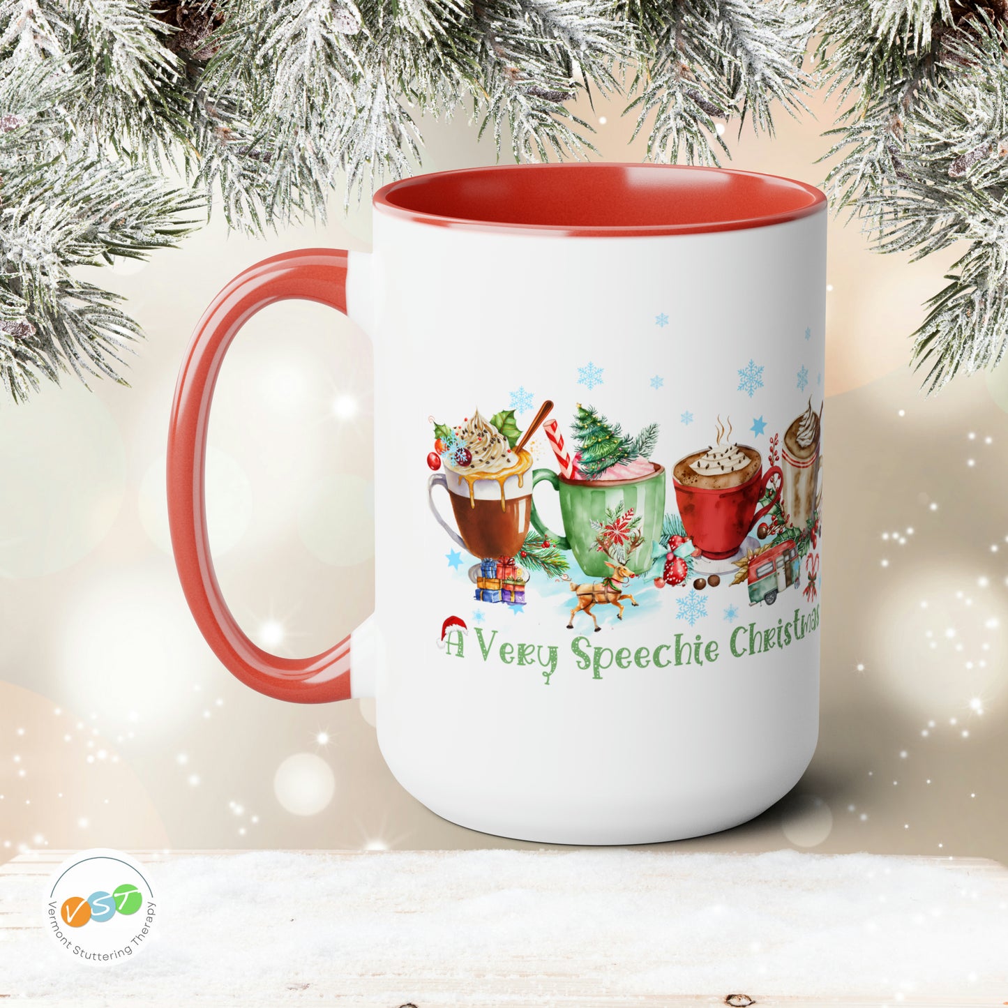 A Very Speechie Christmas Coffee Mug Gift for SLP