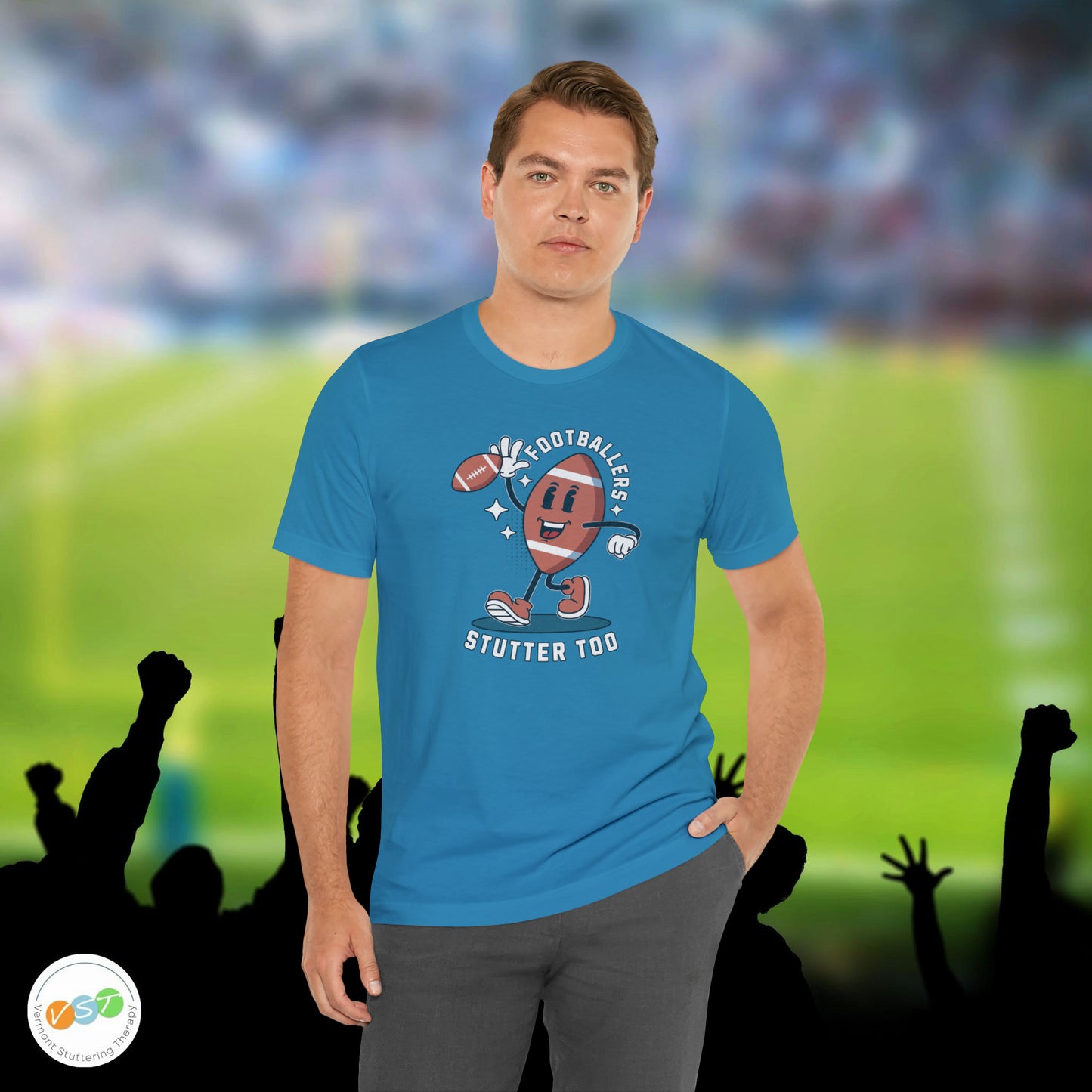 Footballers Stutter Too Retro T-shirt