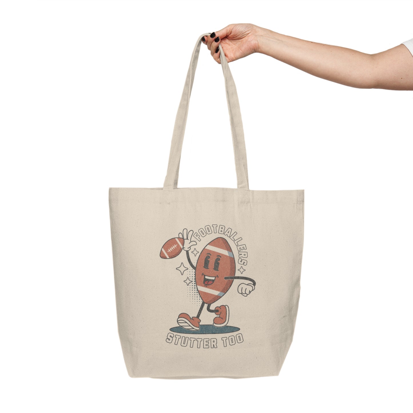 Footballers Stutter Too Canvas Tote