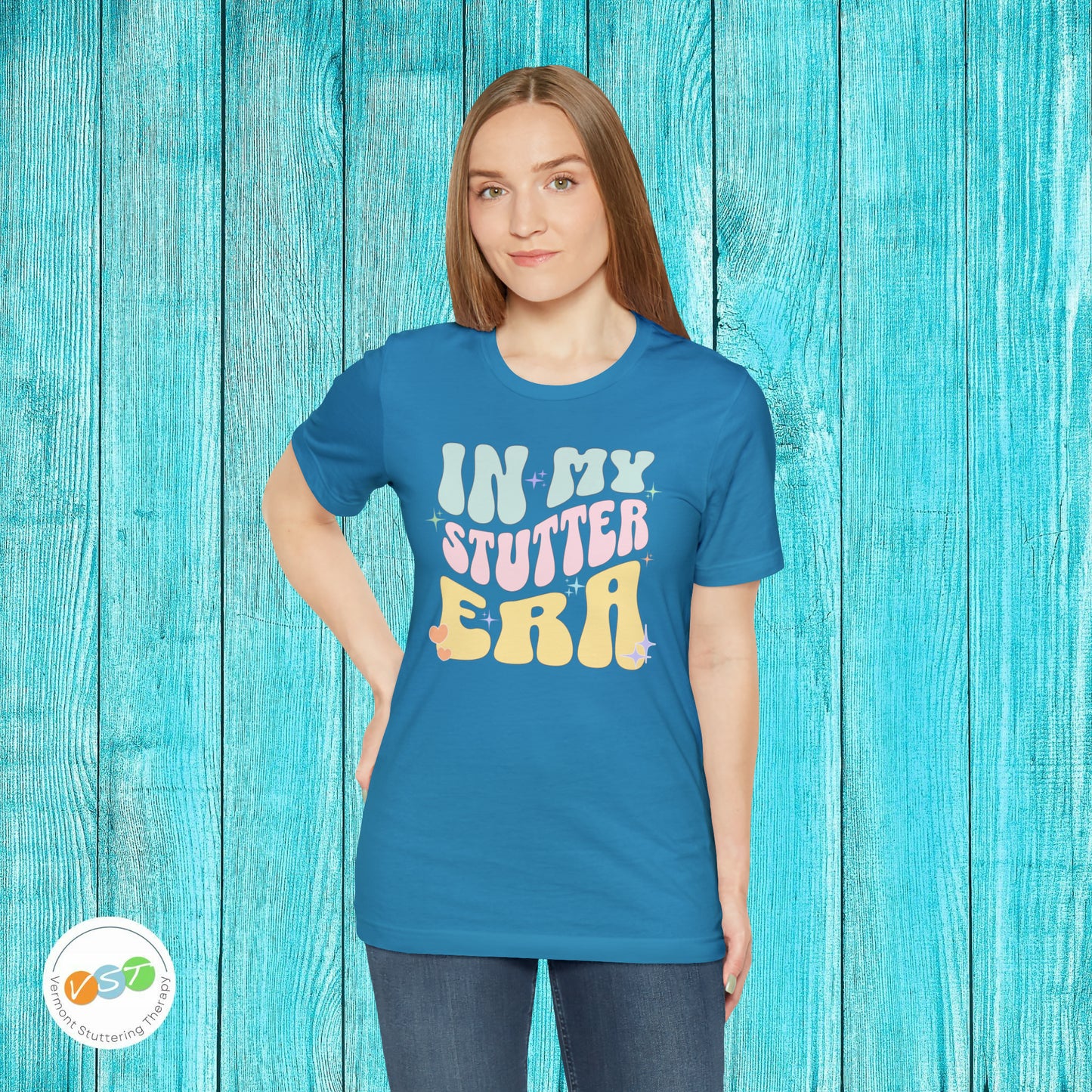 In My Stutter Era Pastel Retro T-shirt
