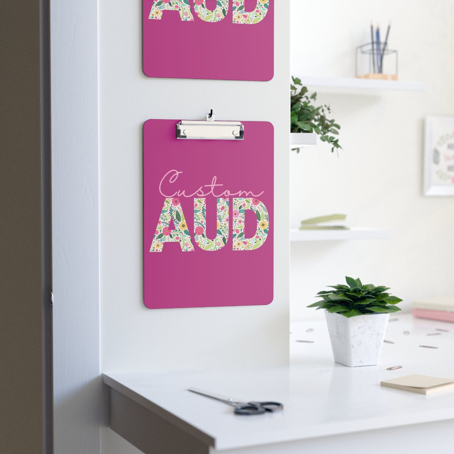 Audiology Custom Retro Floral Clipboard