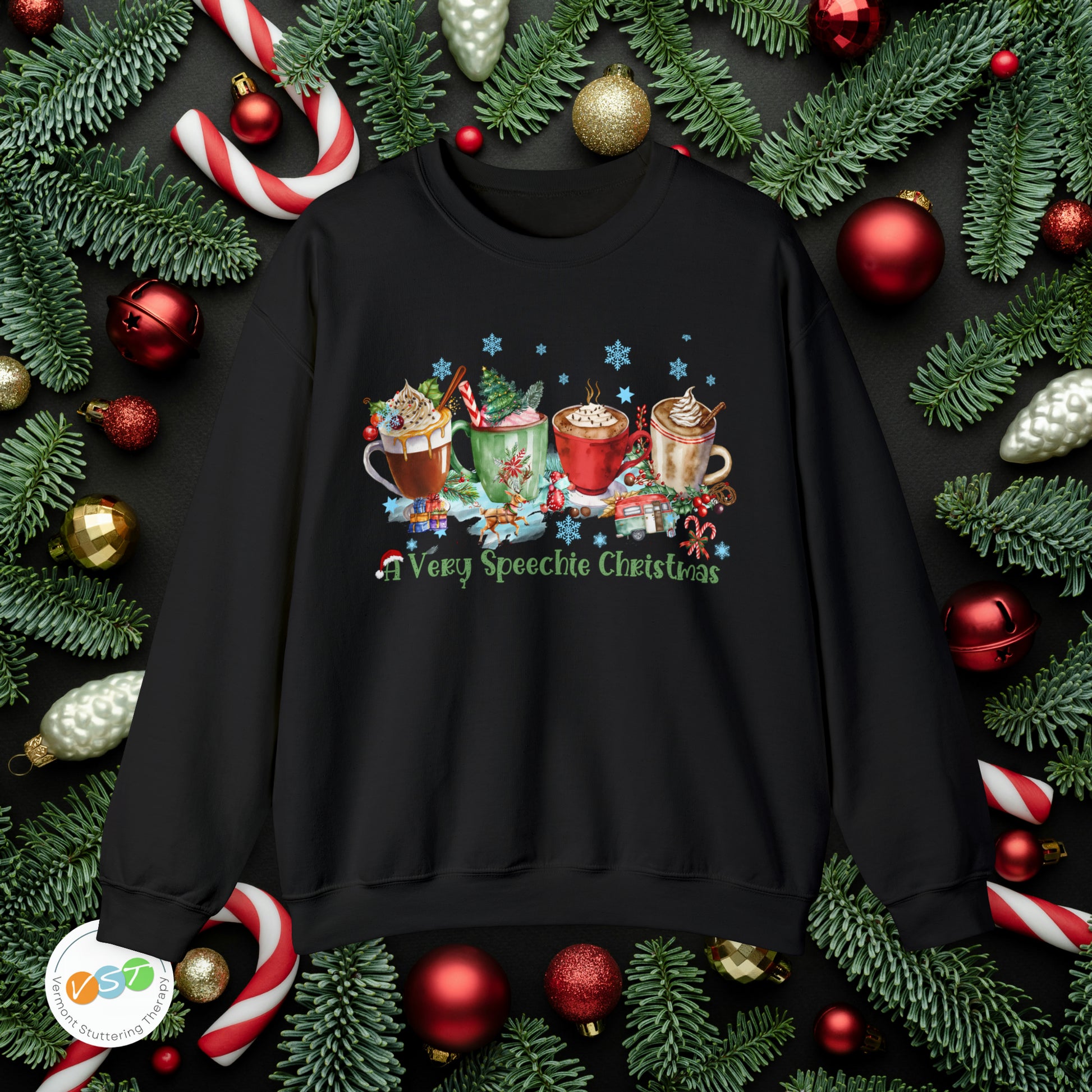 A Very Speechie Christmas Sweatshirt Gift for SLP / SLPA