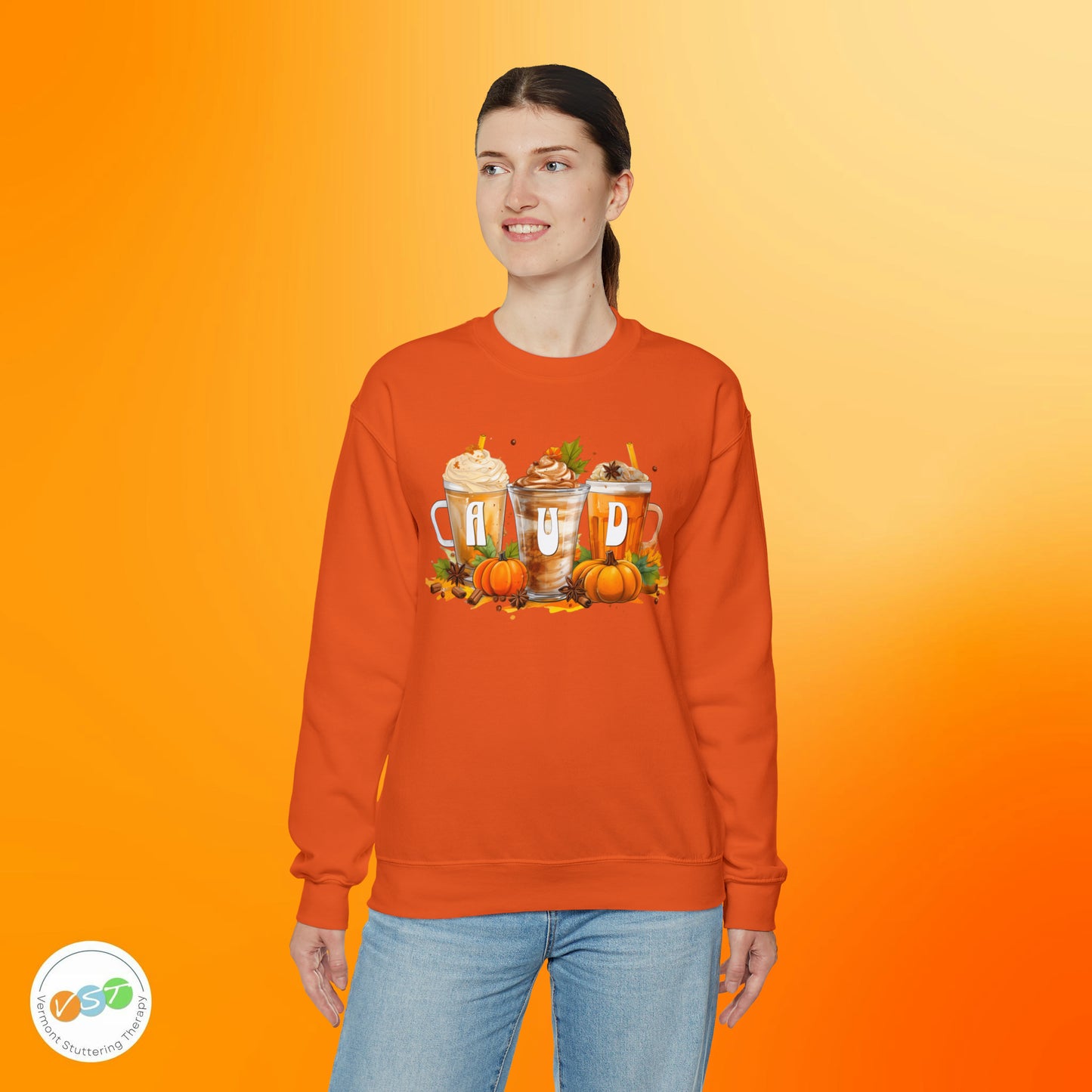 AUD Fall Pumpkin Latte Coffee Sweatshirt Gift
