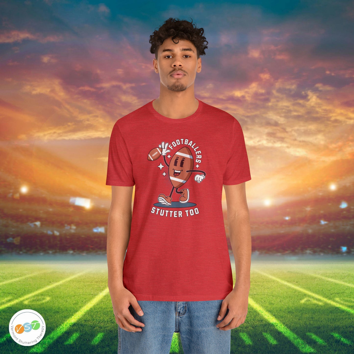 Footballers Stutter Too Retro T-shirt