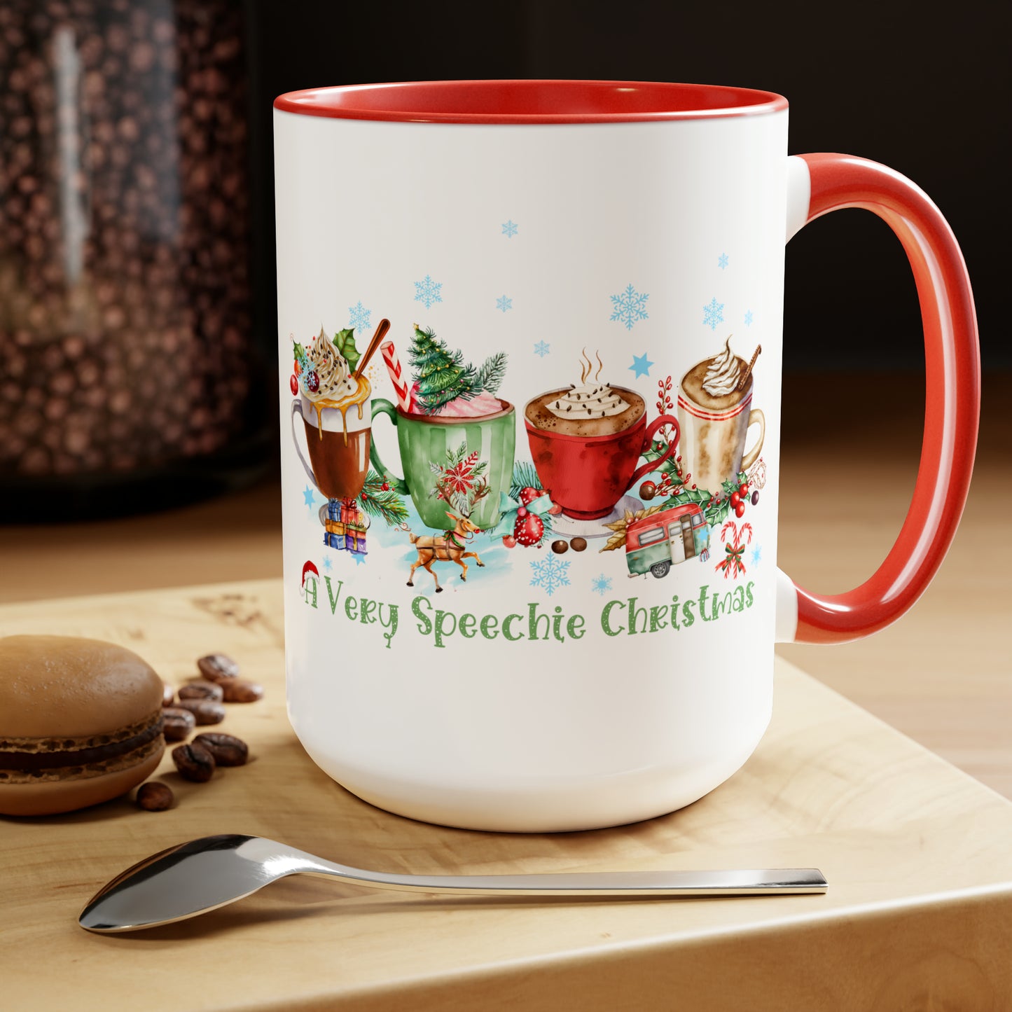 A Very Speechie Christmas Coffee Mug Gift for SLP