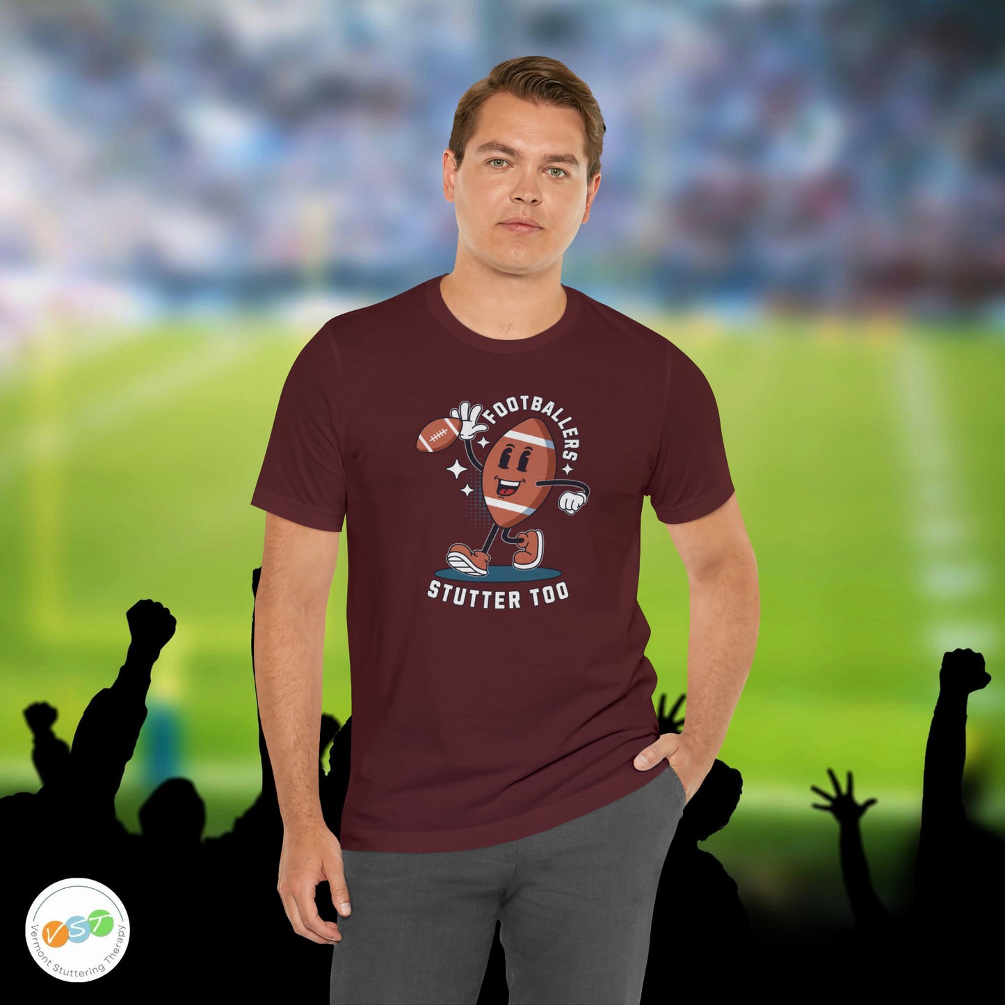 Footballers Stutter Too Retro T-shirt