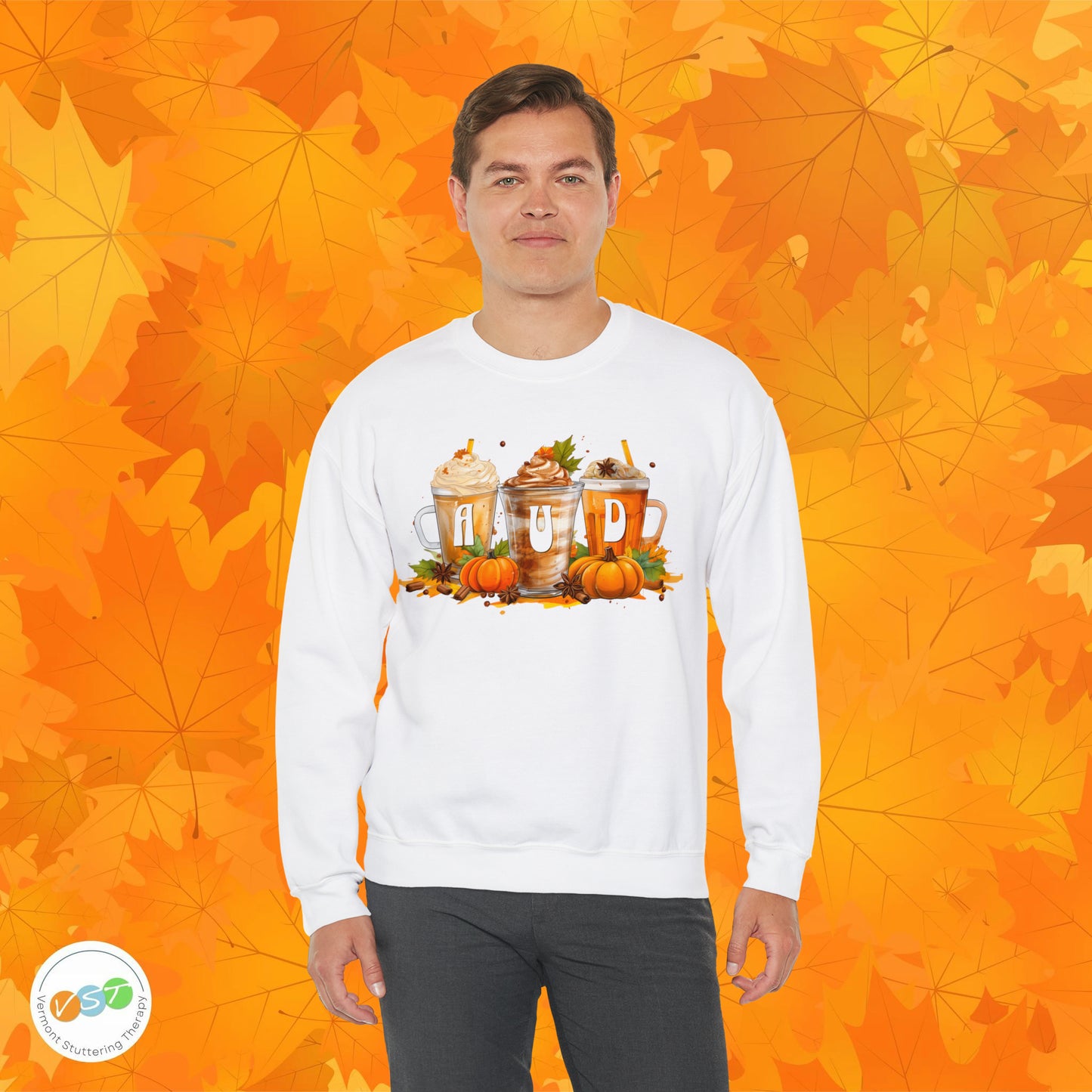 AUD Fall Pumpkin Latte Coffee Sweatshirt Gift