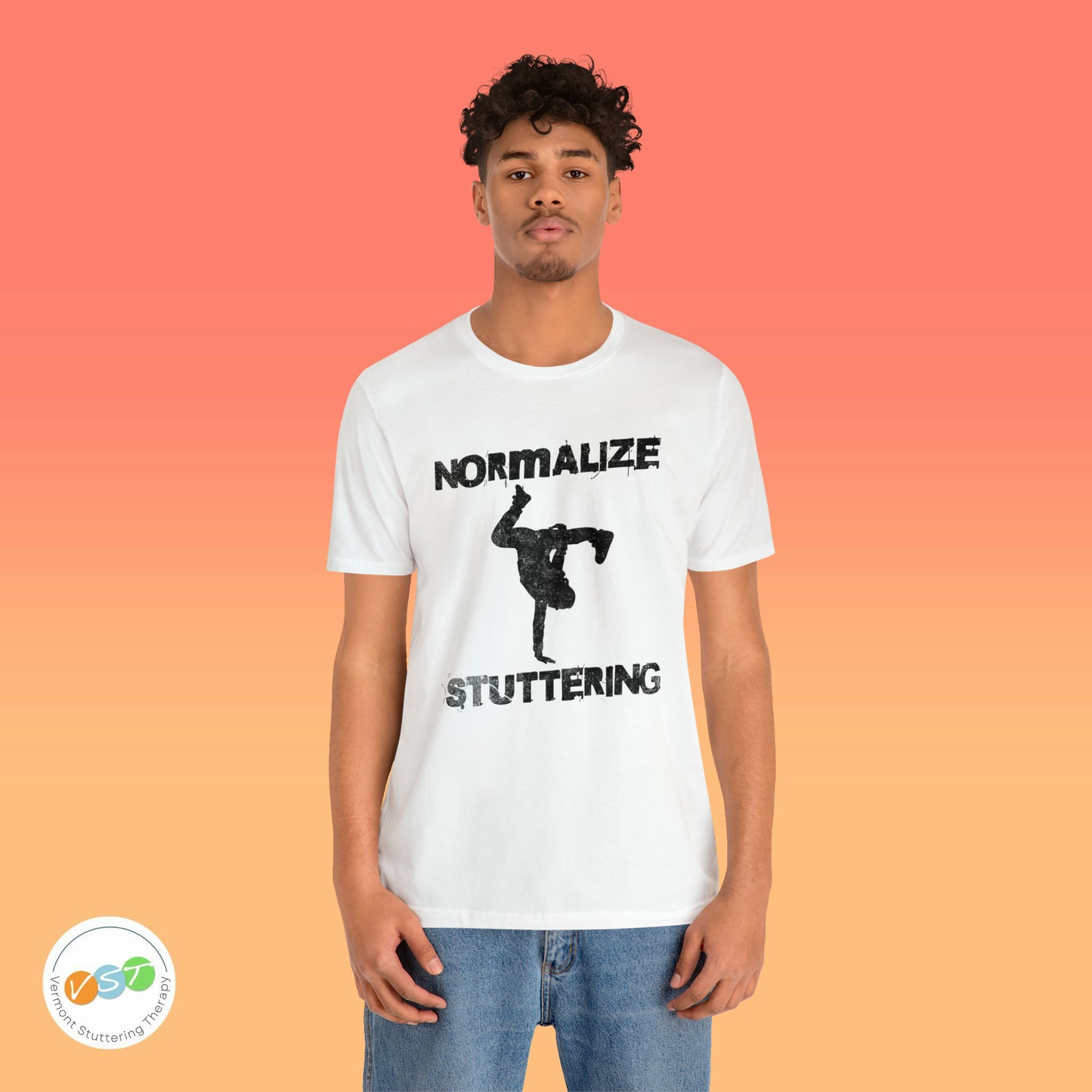 Normalize Stuttering Breakdancer Grunge Tshirt