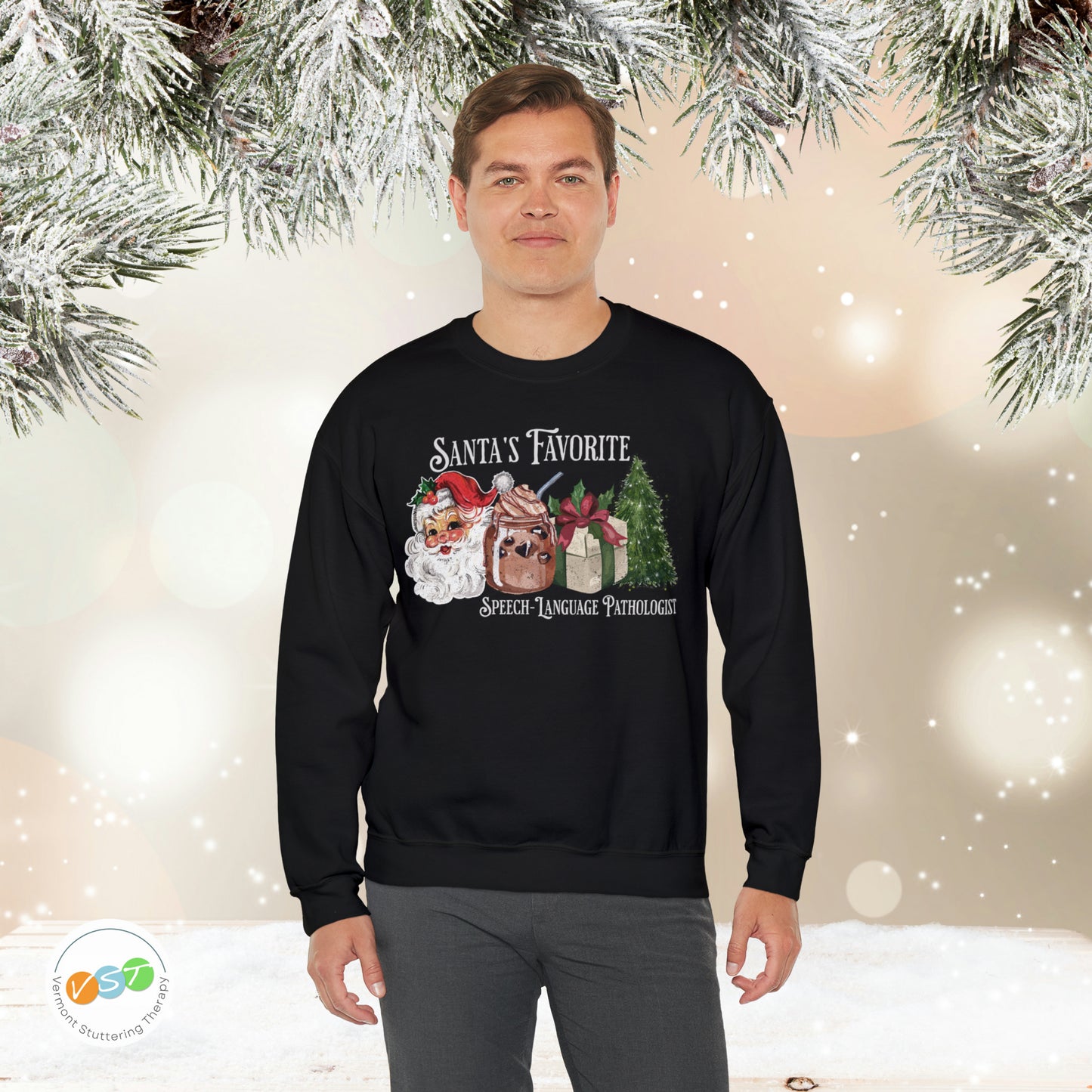 Santa's Favorite SLP Vintage Christmas Sweatshirt