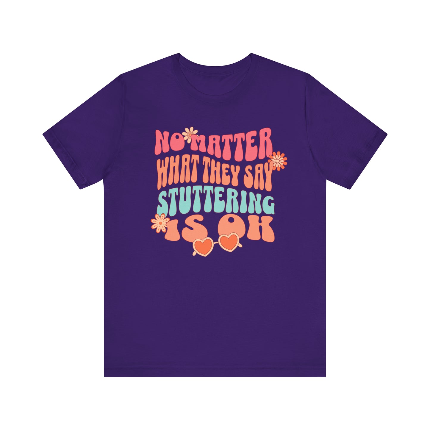 No Matter What They Say Retro 70s Text Stutter Shirt
