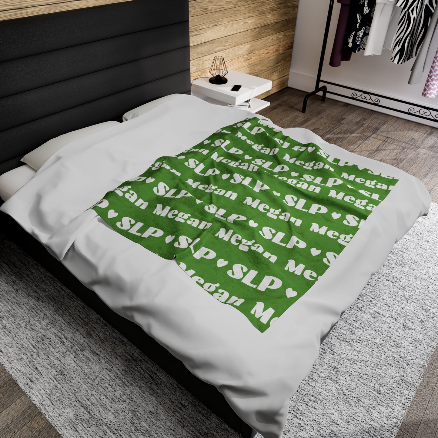 Custom Velveteen Plush Blanket for SLP