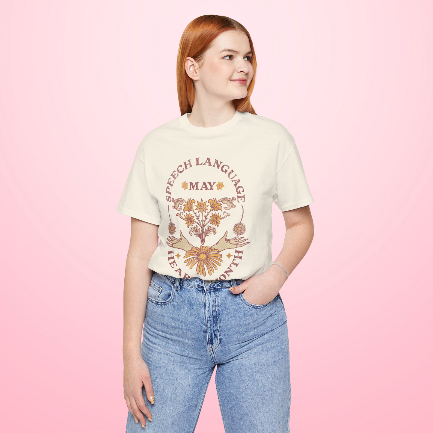 Boho Speech Language Hearing Month Tshirt for SLP