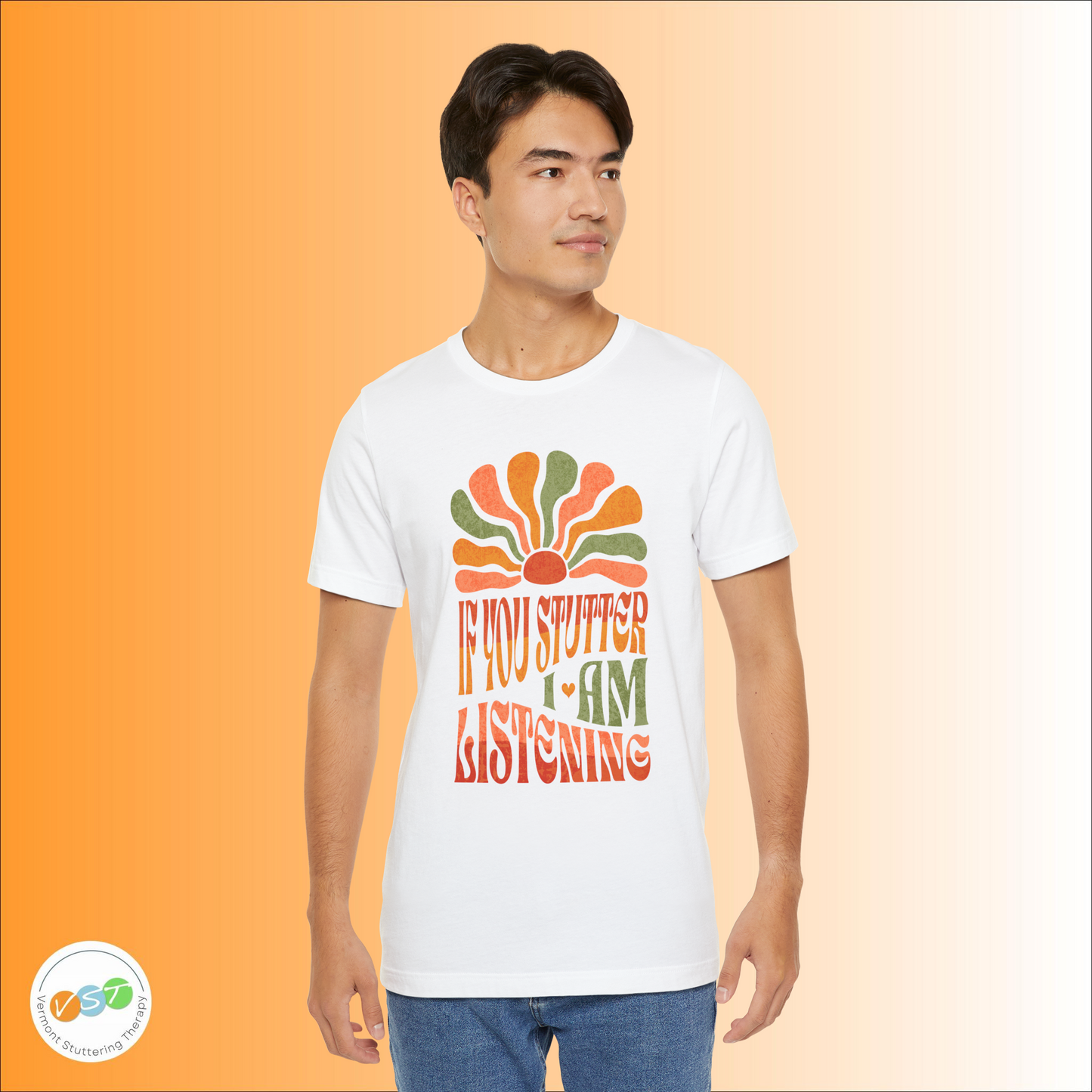 Boho If You Stutter I'm Listening Tshirt