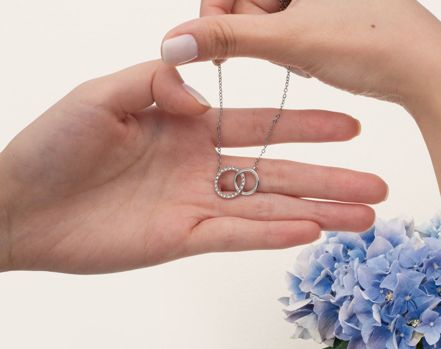 Interlocking Circles Necklace Custom Gift for SLPA Bestie