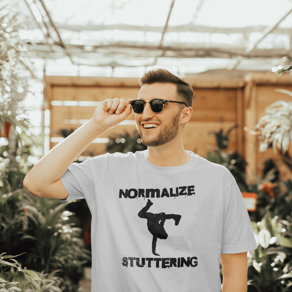 Normalize Stuttering Breakdancer Grunge Tshirt