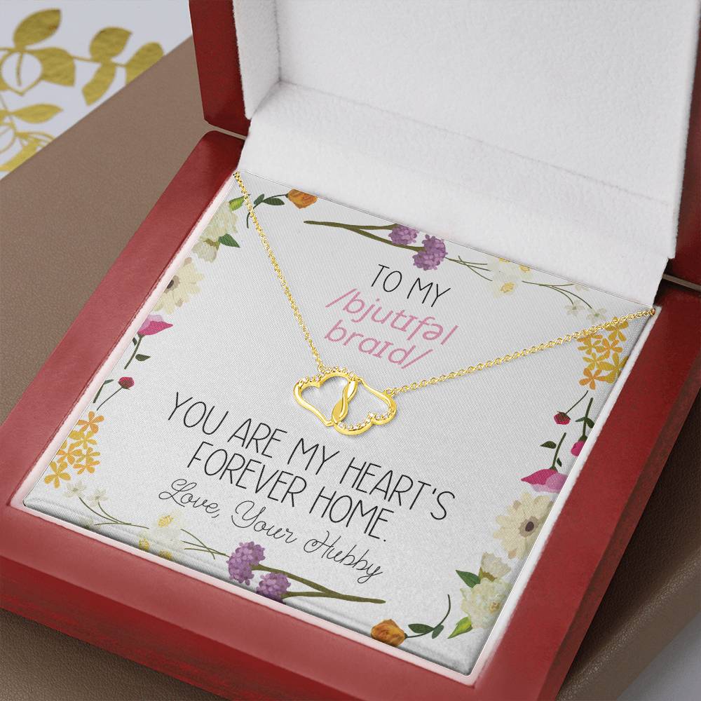 Wedding Gift to SLP Bride from Groom  - Everlasting Love Necklace with IPA Message