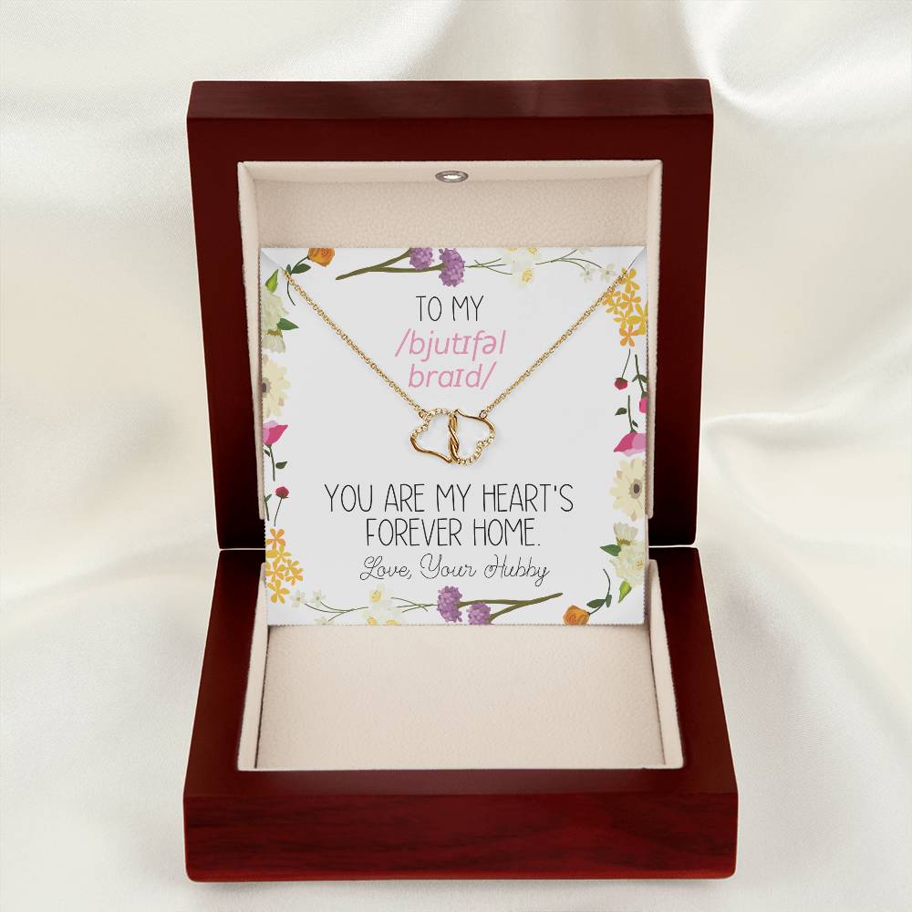 Wedding Gift to SLP Bride from Groom - Everlasting Love Necklace with IPA Message